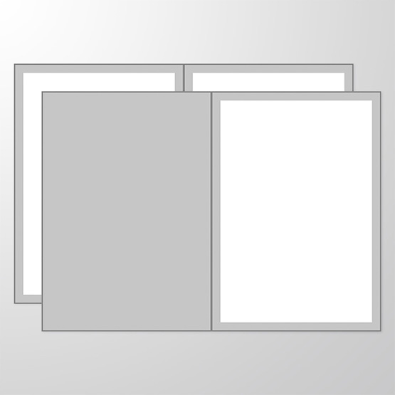 Kondolenzpapier | A3 doppelseitig | mit Rahmen