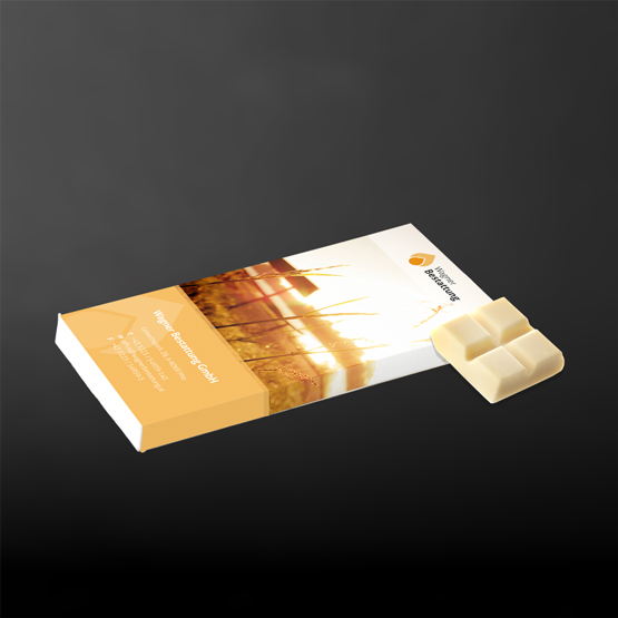 Schokoladentafel,vierfärbig bedruckt