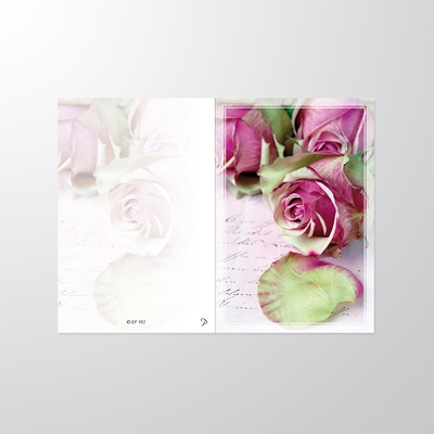 EP192P | Sterbebilder | Rose lila | Papyrello
