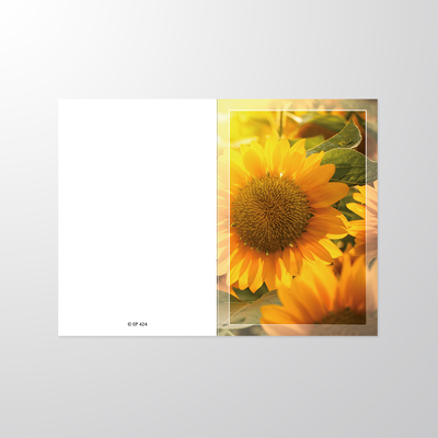 EP424P | Sterbebilder | Sonnenblumen | Papyrello
