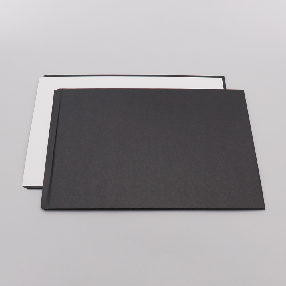 HC4L1 | EP Bind Cover | Schwarz Leinenstruktur | A4 quer